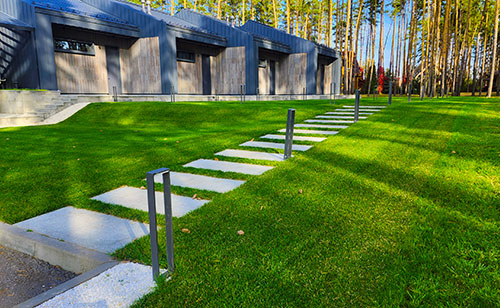 Автополив и уход за газоном, база отдыха Лебяжье